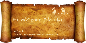 Hutvágner Márta névjegykártya